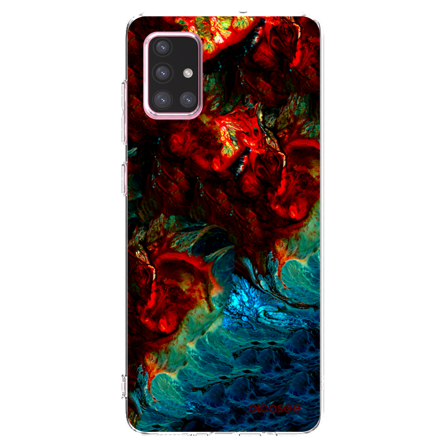 Picasee silikonový průhledný obal pro Samsung Galaxy A71 A715F - Universe