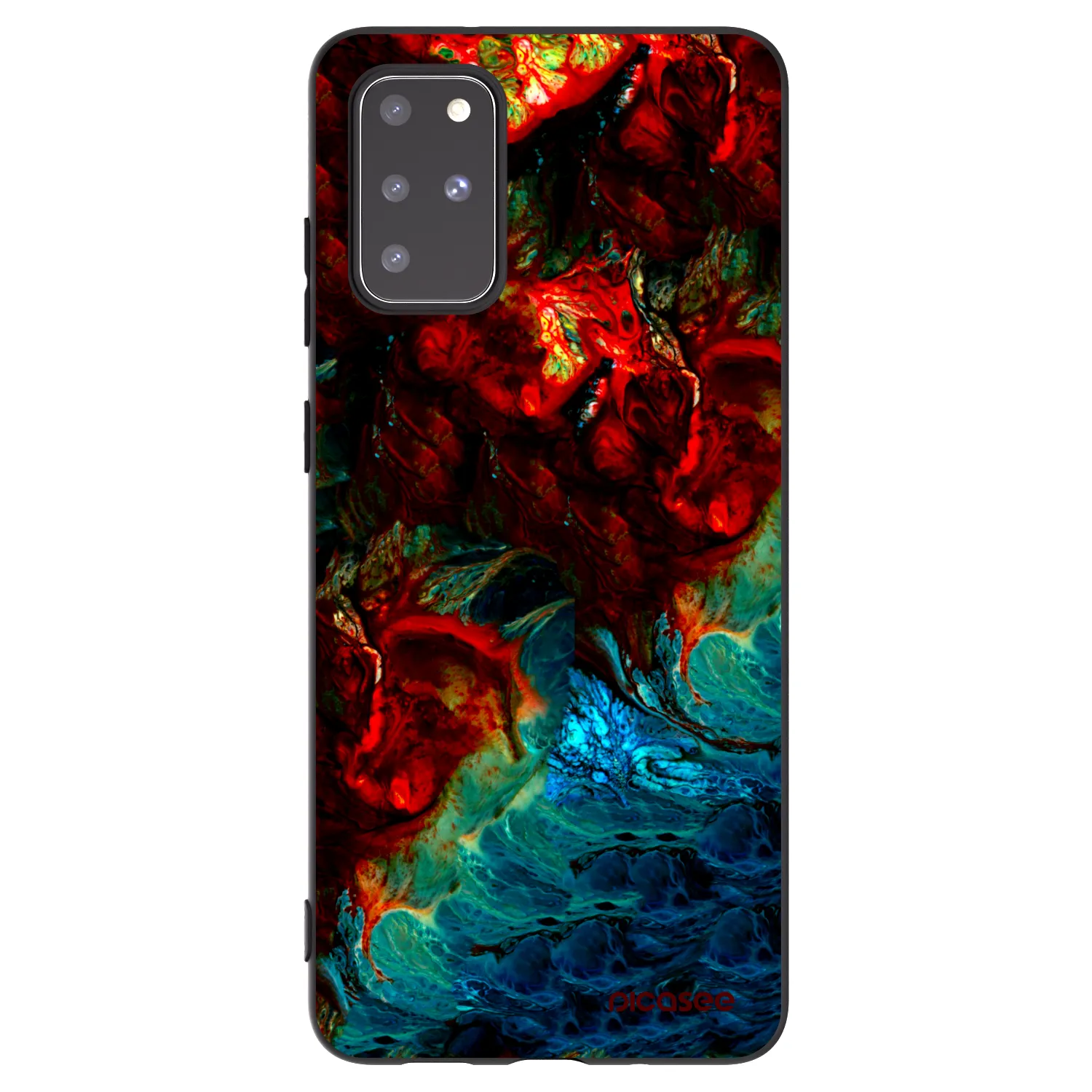Picasee silikonový černý obal pro Samsung Galaxy S20+ G985F - Universe