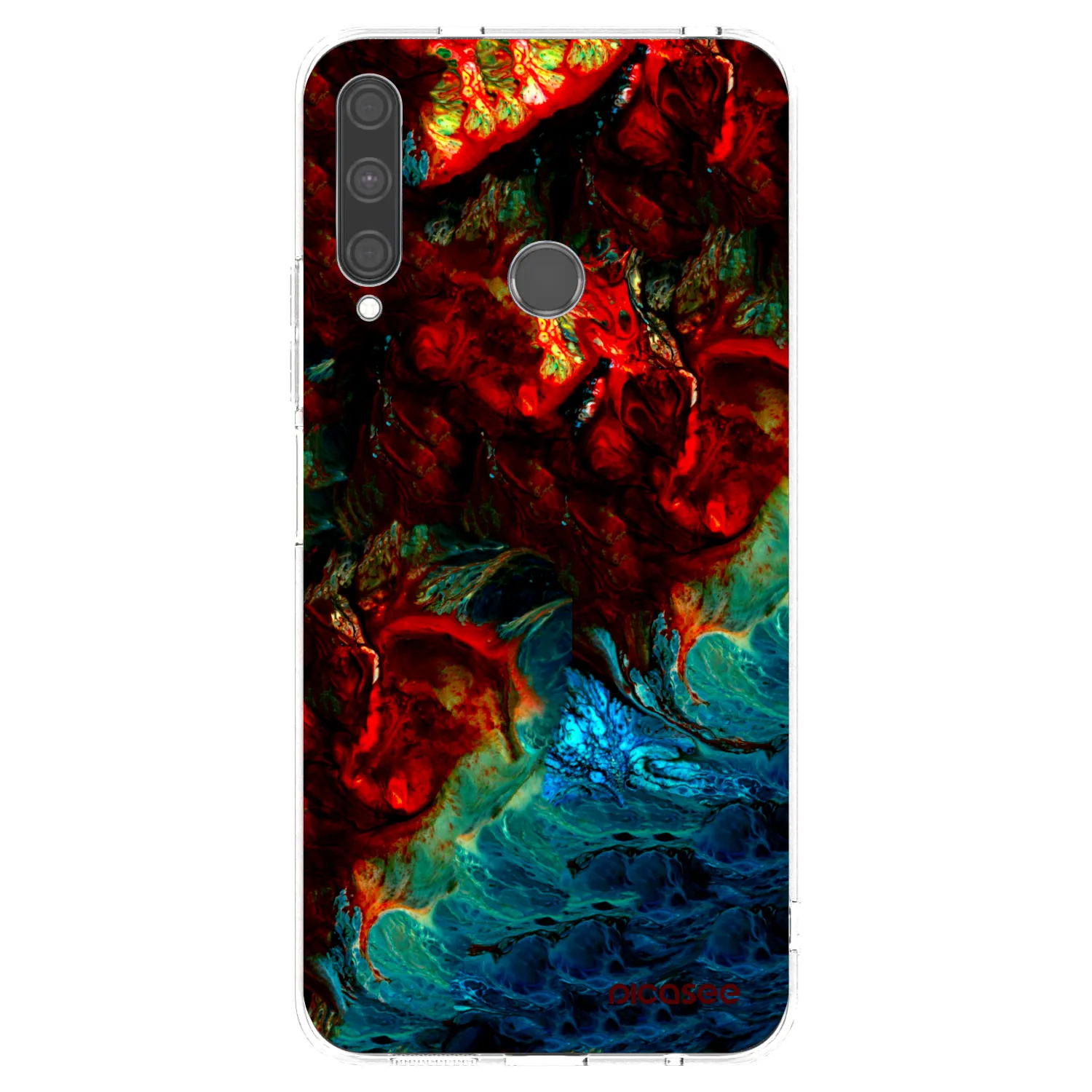 Picasee silikonový průhledný obal pro Huawei P40 Lite E - Universe
