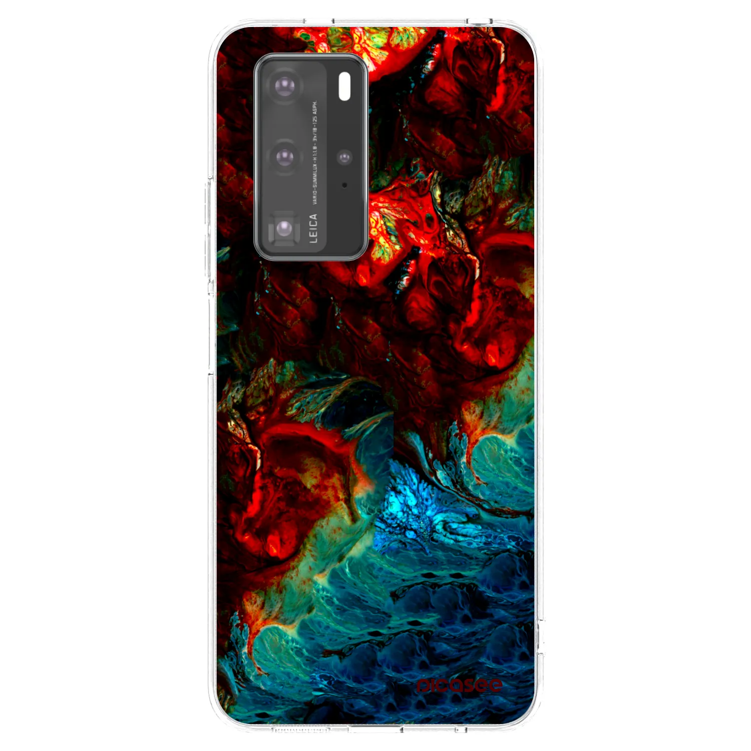 Picasee silikonový průhledný obal pro Huawei P40 Pro - Universe