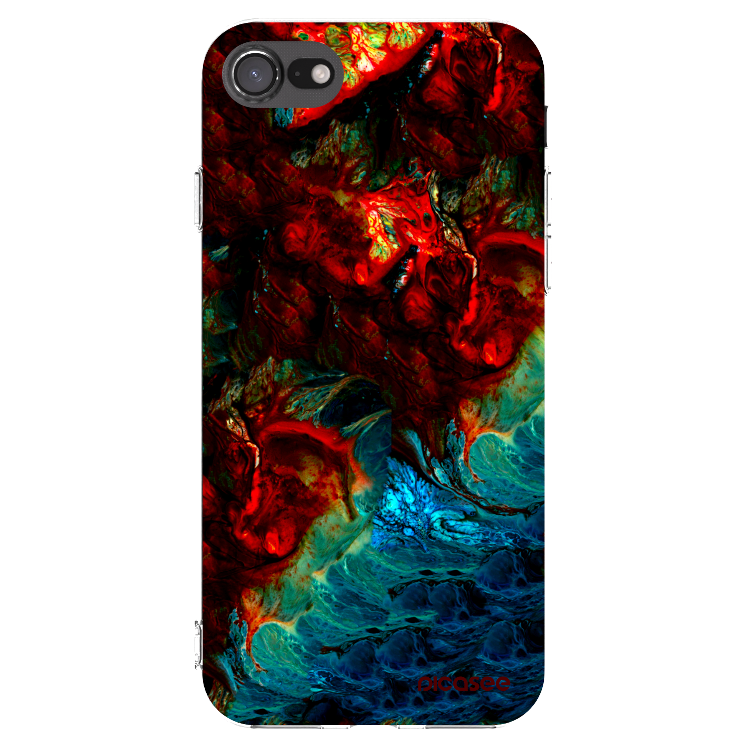 Picasee silikonový průhledný obal pro Apple iPhone SE 2020 - Universe