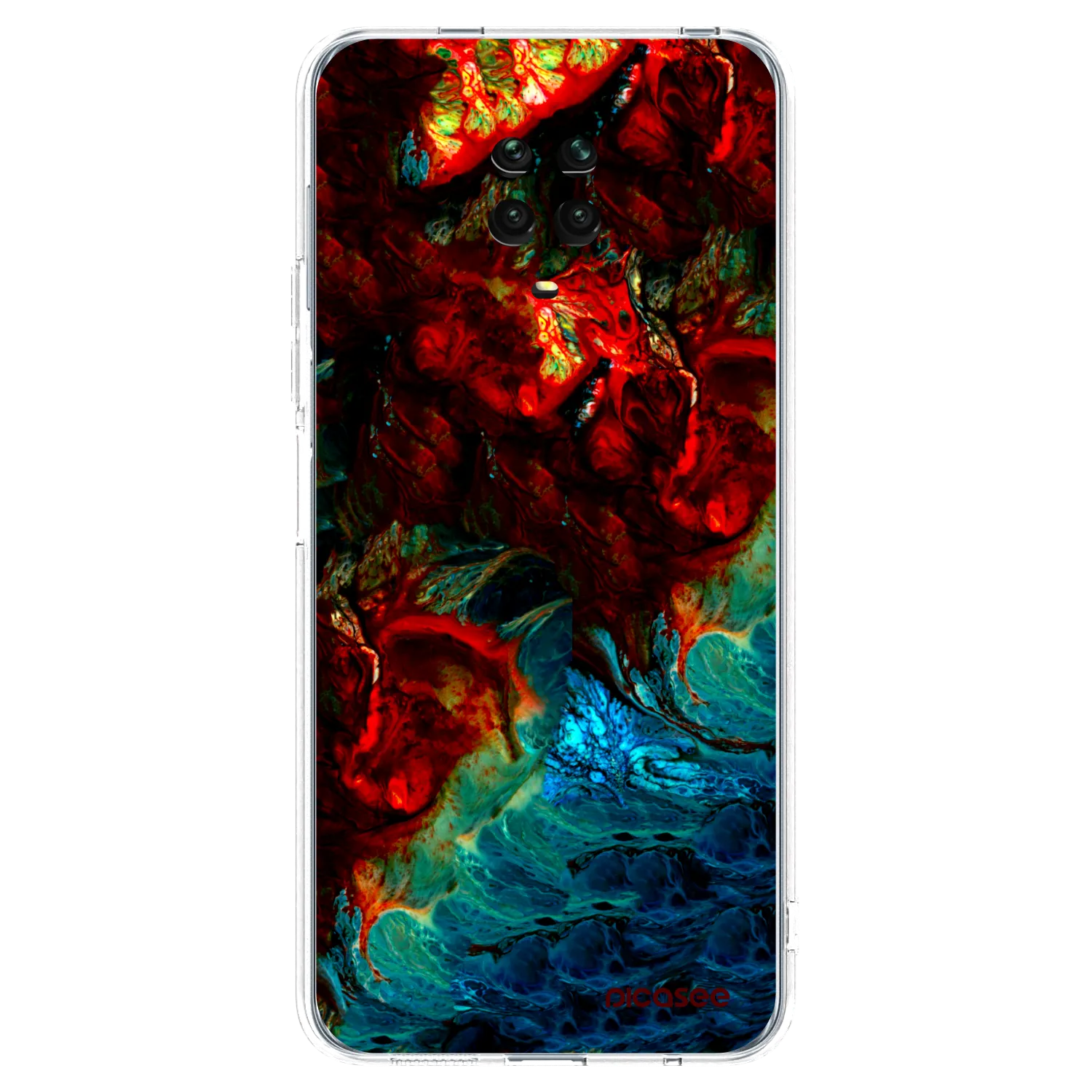 Picasee silikonový průhledný obal pro Xiaomi Redmi Note 9S - Universe