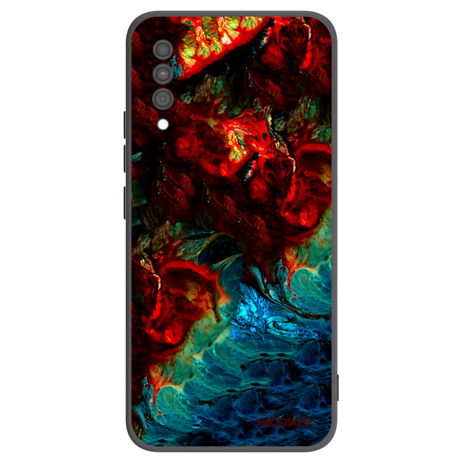 Picasee silikonový černý obal pro Samsung Galaxy A30s A307F - Universe