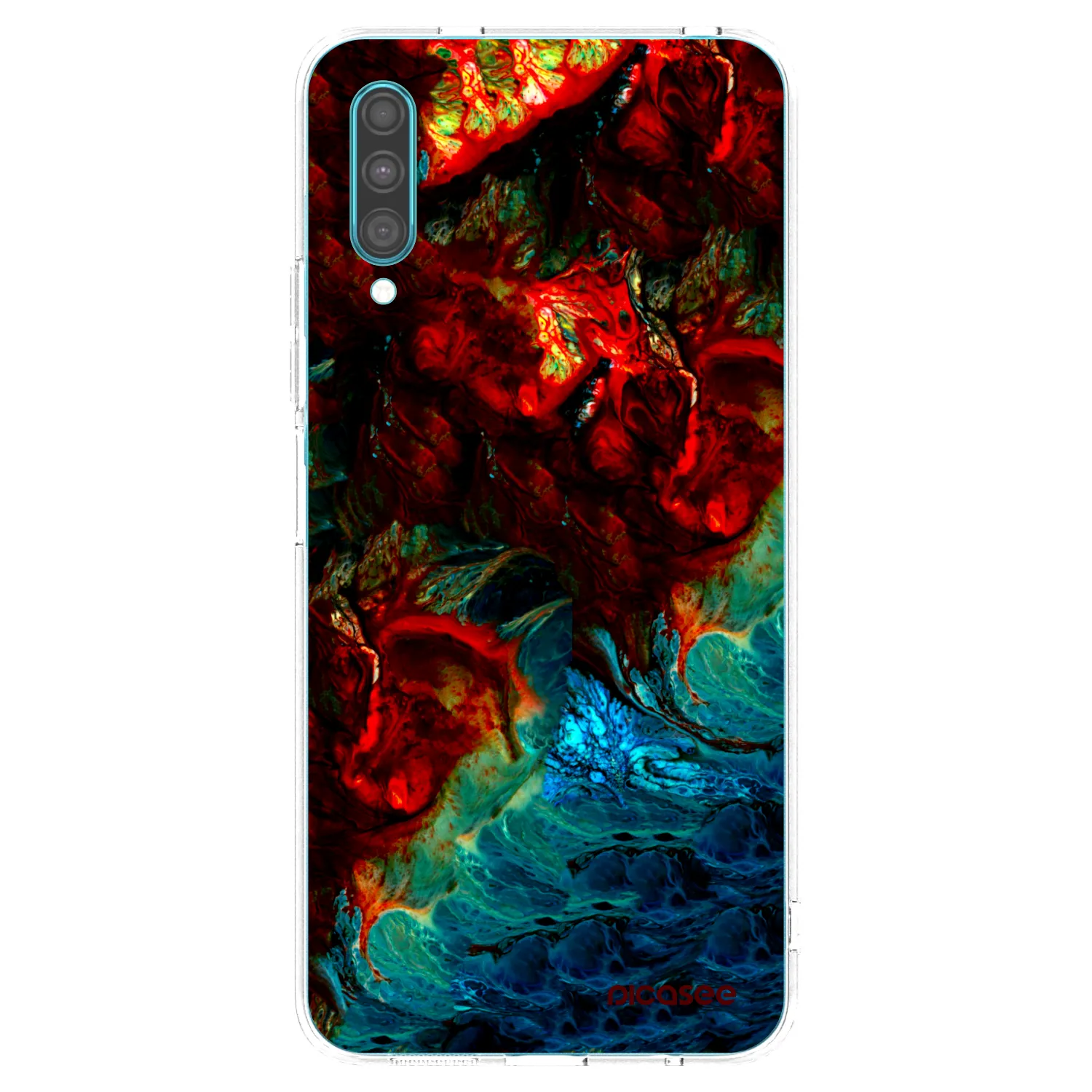 Picasee silikonový průhledný obal pro Samsung Galaxy A30s A307F - Universe