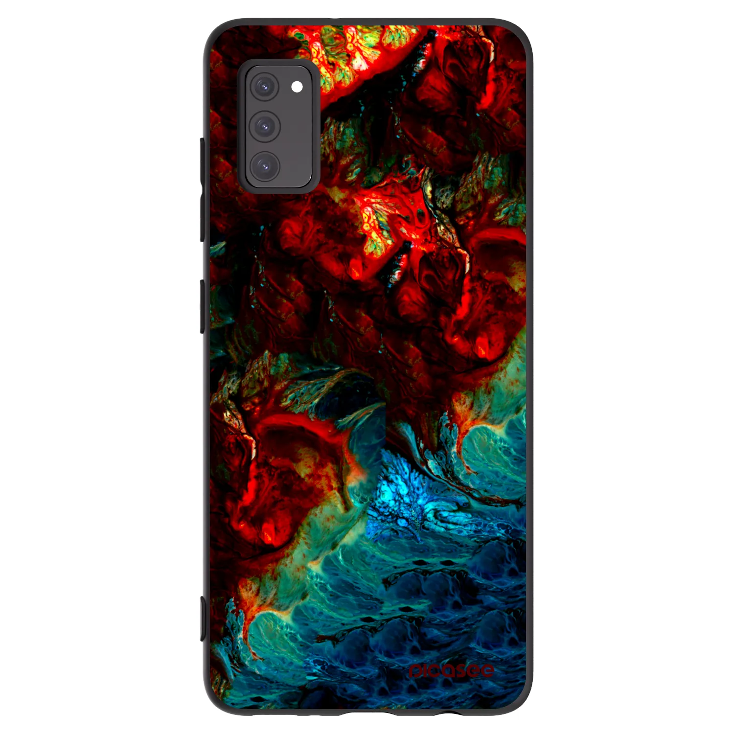 Picasee silikonový černý obal pro Samsung Galaxy A41 A415F - Universe