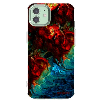 Picasee silikonový průhledný obal pro Apple iPhone 12 - Universe