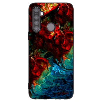 Picasee silikonový černý obal pro Realme 6i - Universe