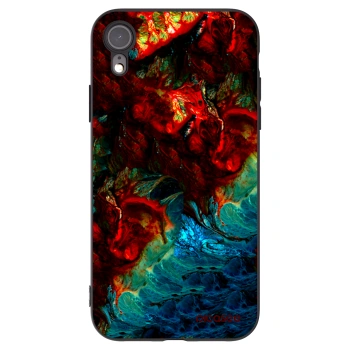 Picasee silikonový černý obal pro Apple iPhone XR - Universe