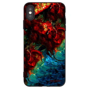 Picasee silikonový černý obal pro Apple iPhone XS Max - Universe