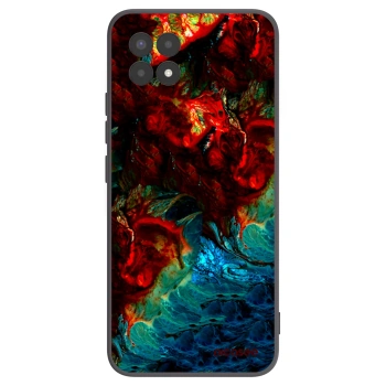 Picasee silikonový černý obal pro Realme 8i - Universe