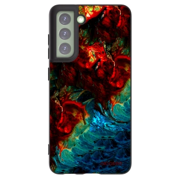 Picasee silikonový černý obal pro Samsung Galaxy S21 FE 5G - Universe