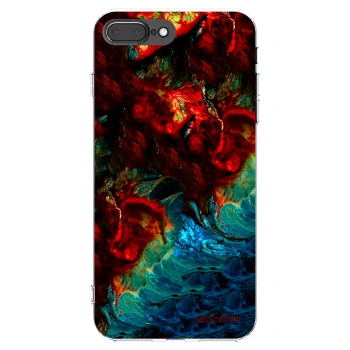 Picasee silikonový průhledný obal pro Apple iPhone 7 Plus - Universe