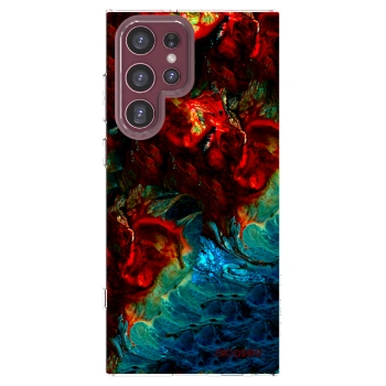 Picasee silikonový průhledný obal pro Samsung Galaxy S22 Ultra 5G - Universe