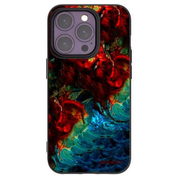 Picasee silikonový černý obal pro Apple iPhone 14 Pro - Universe