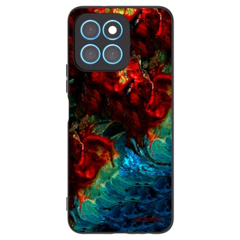 Picasee silikonový černý obal pro Honor X8 5G - Universe