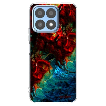Picasee silikonový průhledný obal pro Honor X8a - Universe