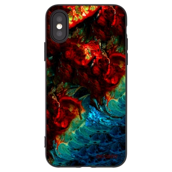 Picasee silikonový černý obal pro Apple iPhone X/XS - Universe