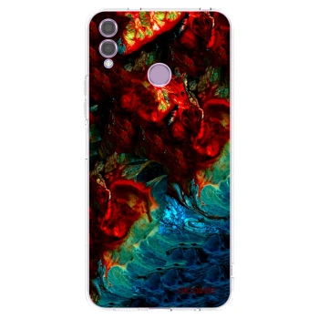 Picasee silikonový průhledný obal pro Honor 8X - Universe