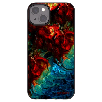 Picasee silikonový černý obal pro Apple iPhone 15 Plus - Universe
