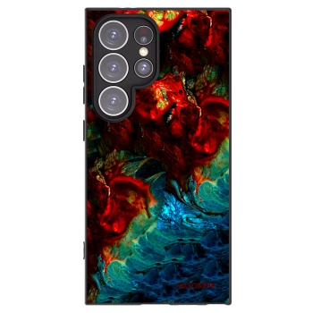 Picasee silikonový černý obal pro Samsung Galaxy S24 Ultra S928B 5G - Universe