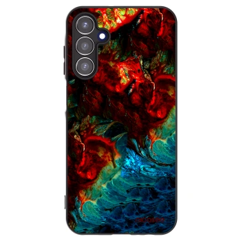 Picasee silikonový černý obal pro Samsung Galaxy A15 A155F 4G - Universe