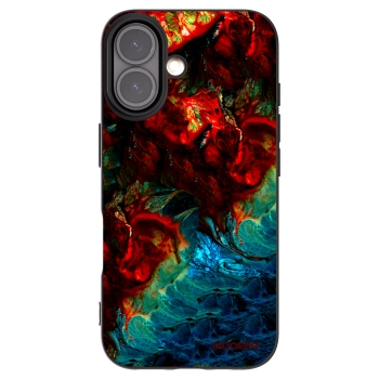 Picasee silikonový černý obal pro Apple iPhone 16 - Universe