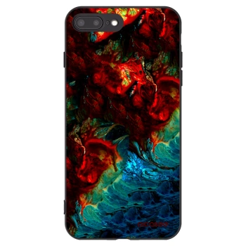 Picasee silikonový černý obal pro Apple iPhone 8 Plus - Universe
