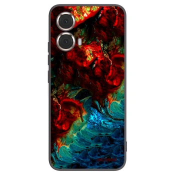 Picasee silikonový černý obal pro Motorola Moto G85 - Universe