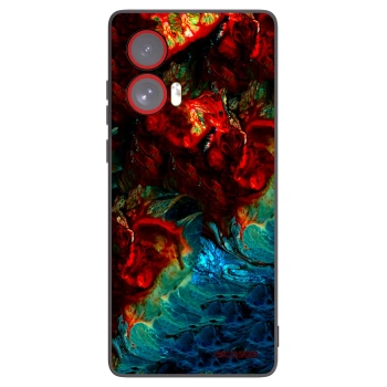 Picasee silikonový černý obal pro Motorola Edge 50 Fusion - Universe