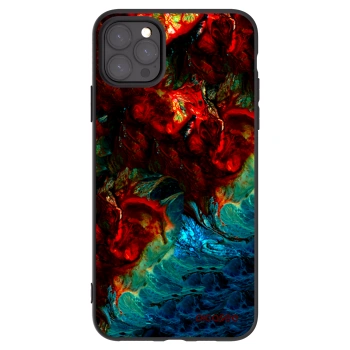 Picasee silikonový černý obal pro Apple iPhone 11 Pro Max - Universe