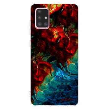 Picasee silikonový průhledný obal pro Samsung Galaxy A71 A715F - Universe