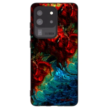 Picasee silikonový černý obal pro Samsung Galaxy S20 Ultra 5G G988F - Universe