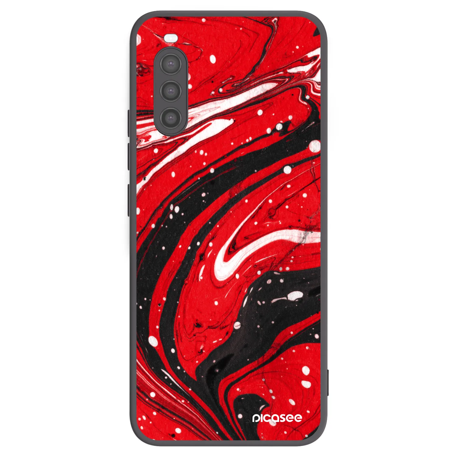 Picasee silikonový černý obal pro Sony Xperia 10 II - Red black