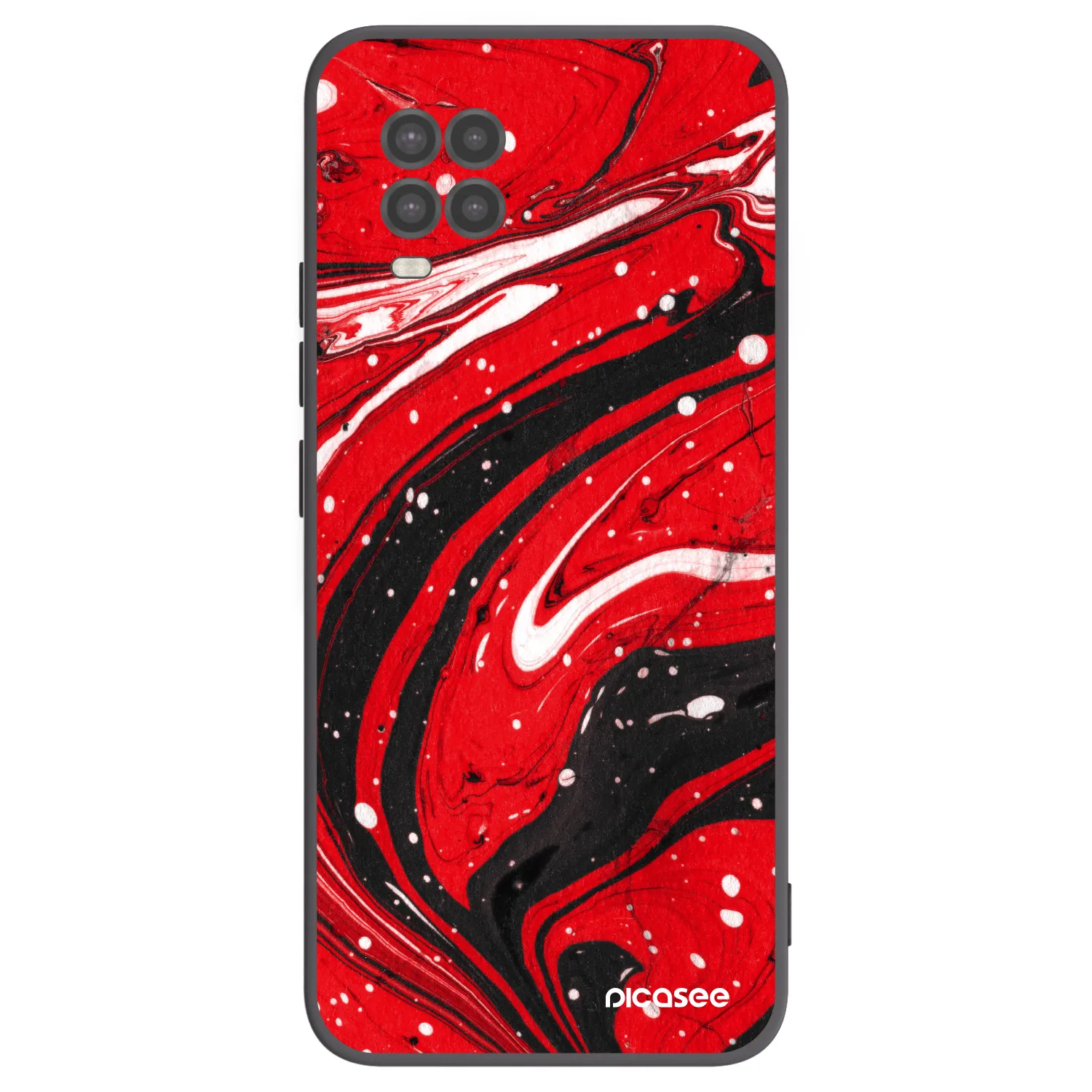 Picasee silikonový černý obal pro Xiaomi Mi 10 Lite - Red black