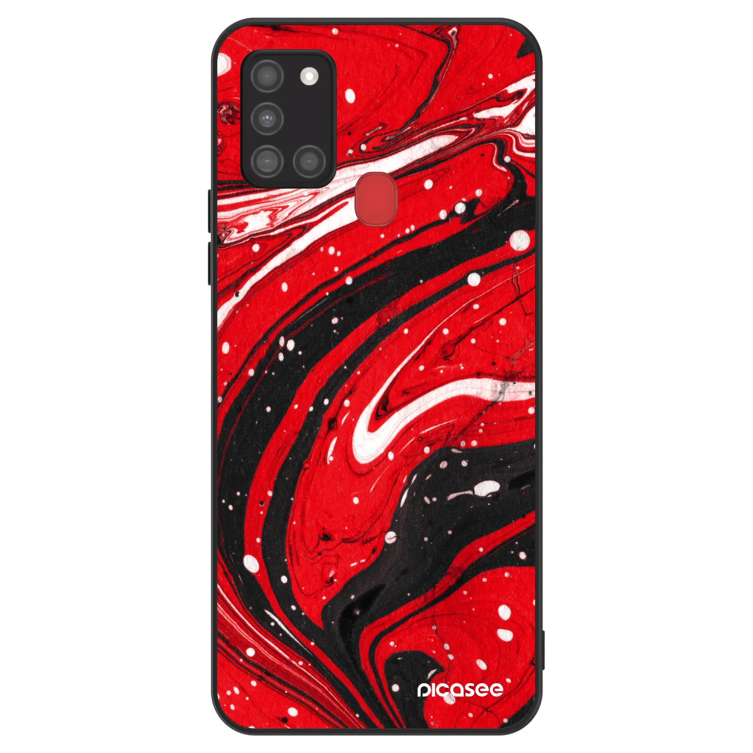 Picasee ULTIMATE CASE pro Samsung Galaxy A21s - Red black