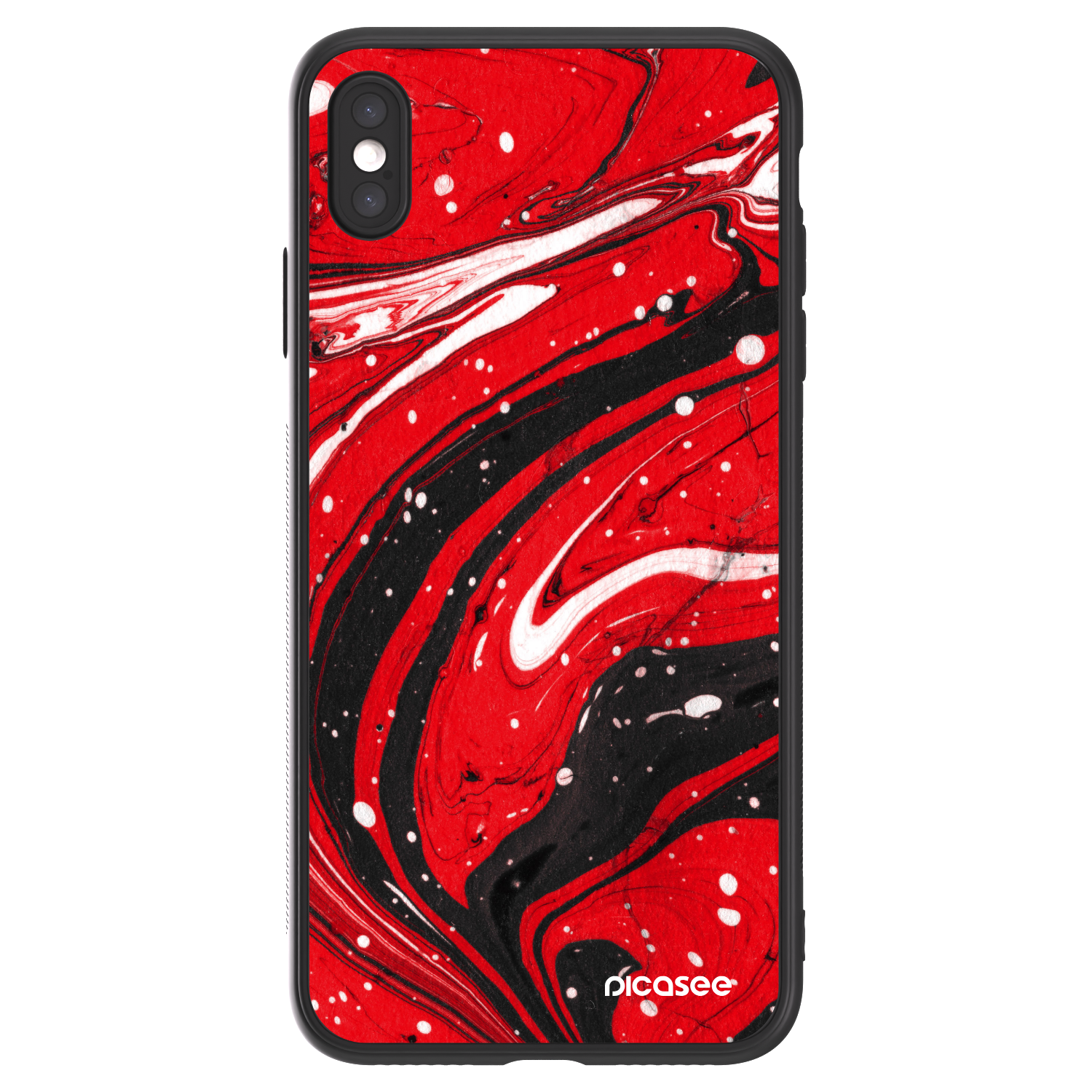 Picasee ULTIMATE CASE pro Apple iPhone XS Max - Red black