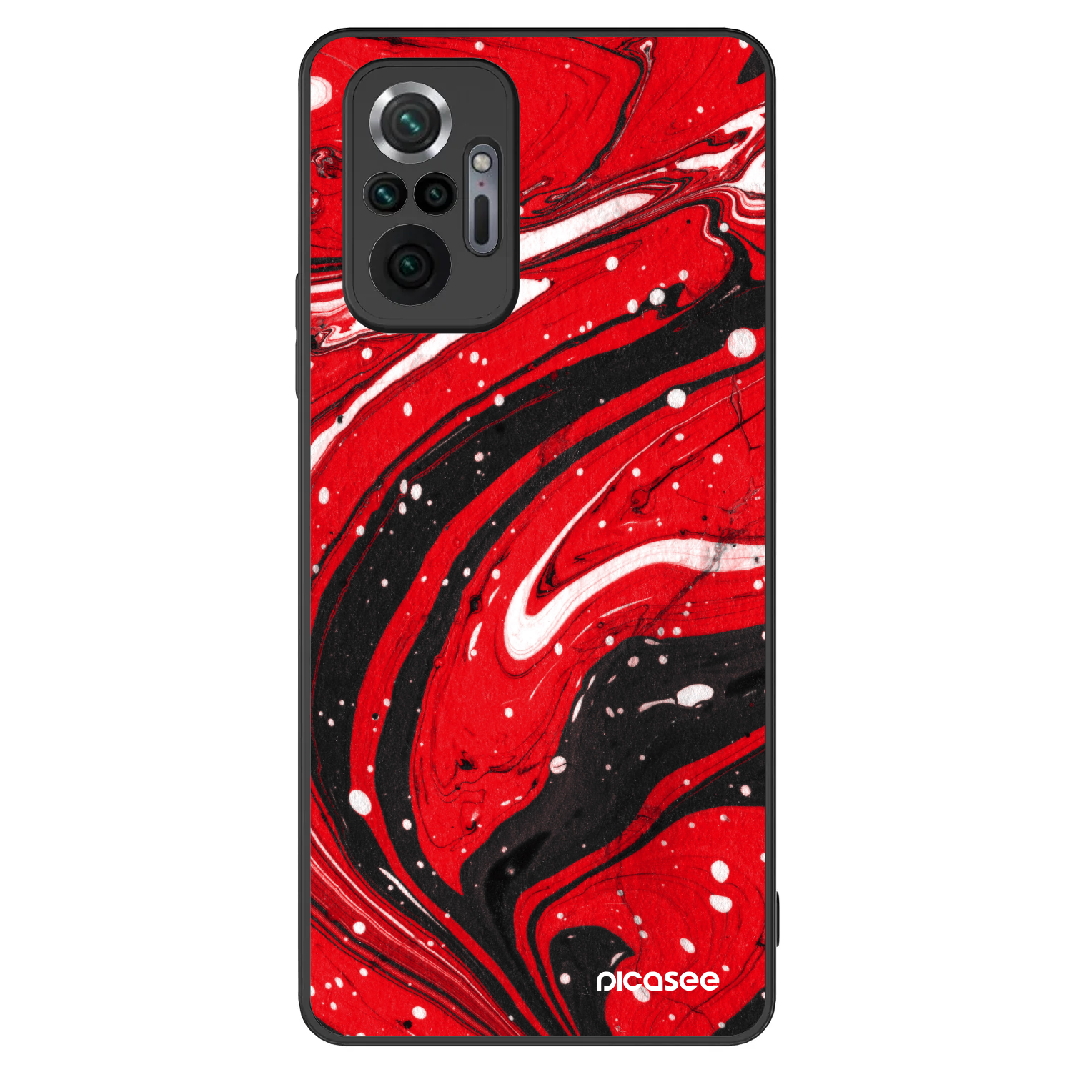 Picasee ULTIMATE CASE pro Xiaomi Redmi Note 10 Pro - Red black