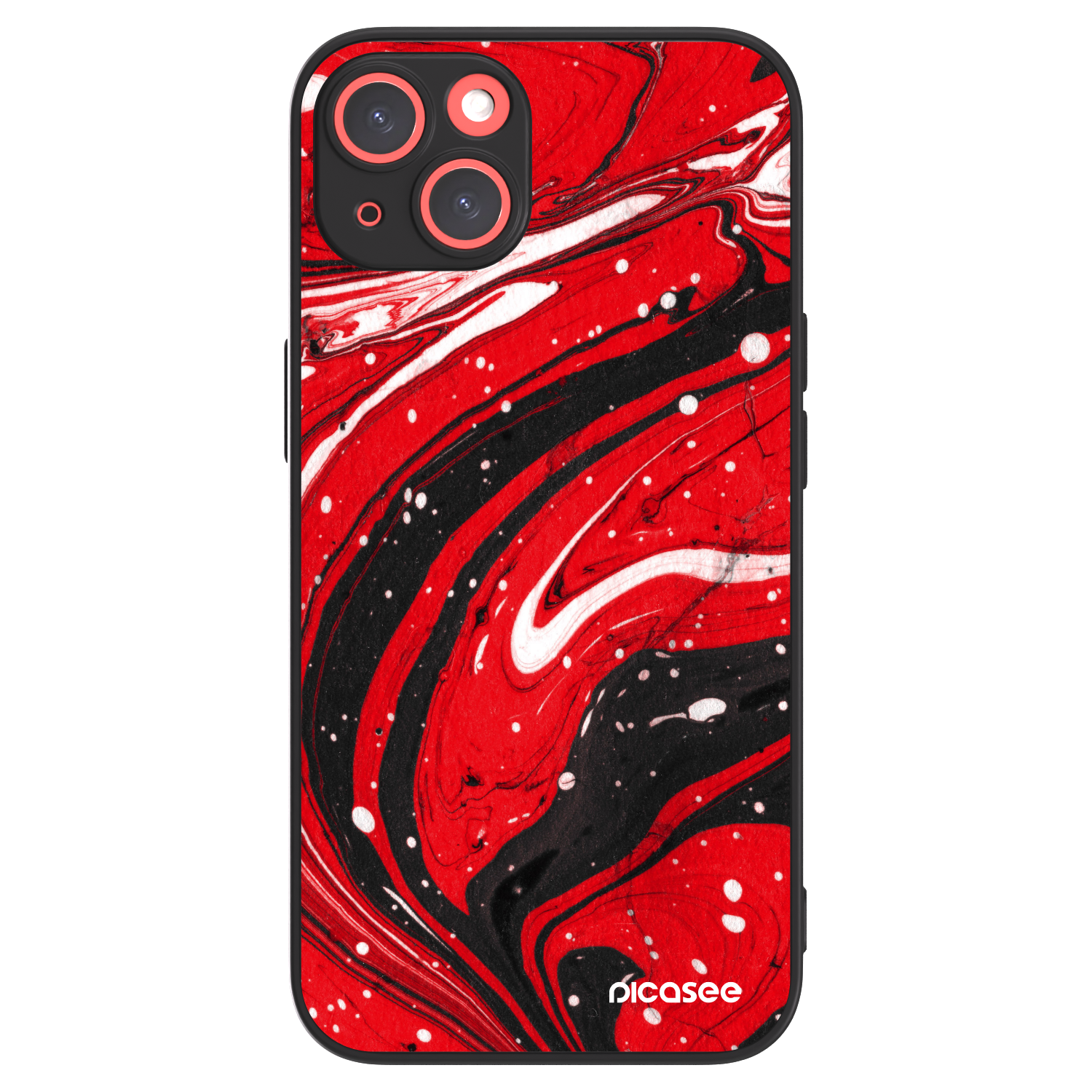 Picasee ULTIMATE CASE pro Apple iPhone 13 - Red black