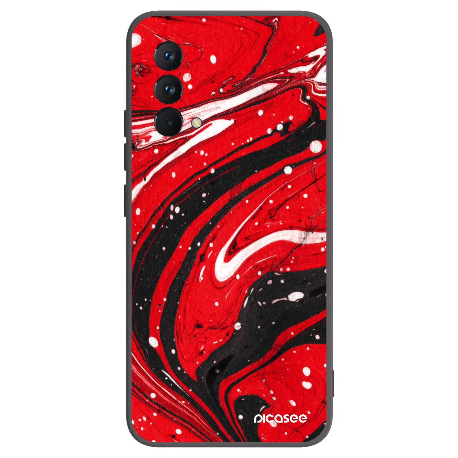 Picasee silikonový černý obal pro Realme GT Master Edition 5G - Red black