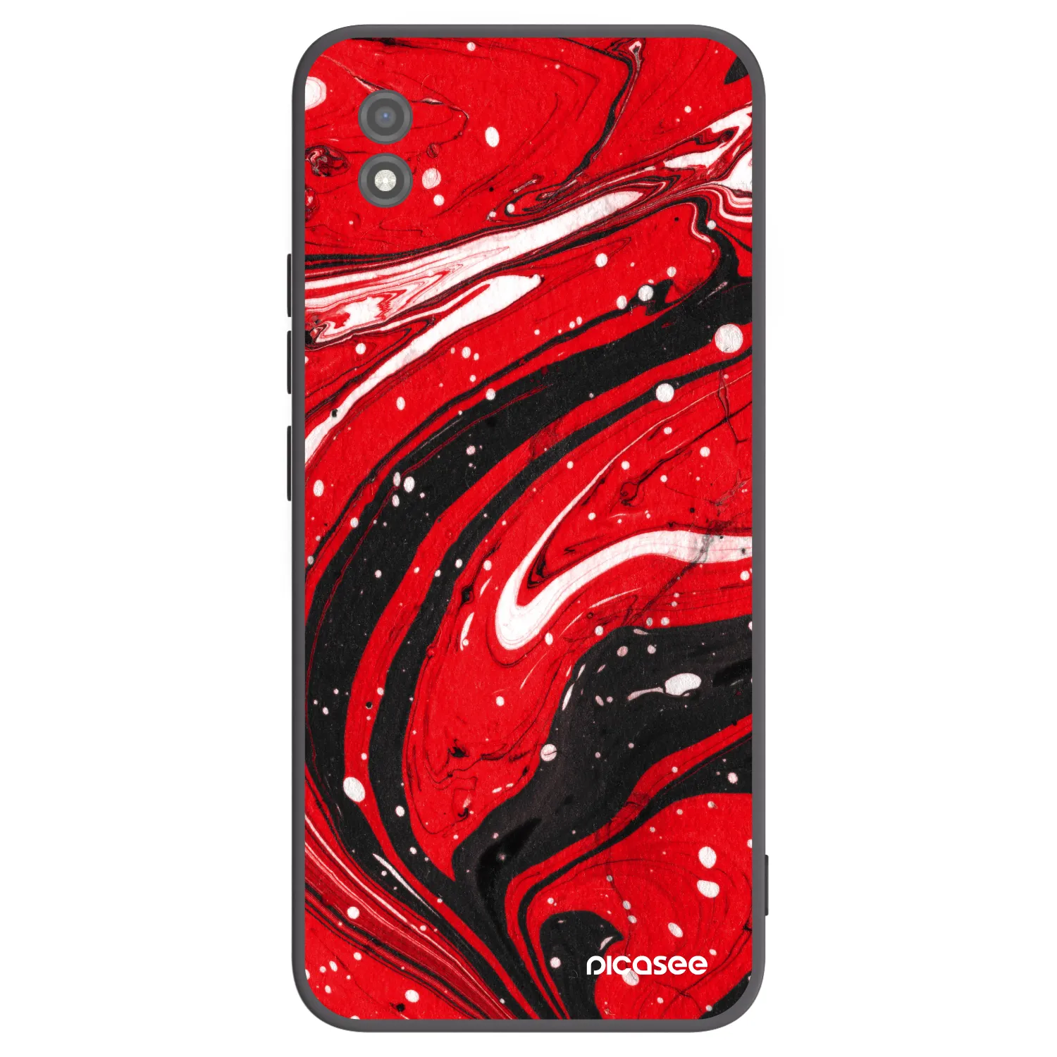 Picasee silikonový černý obal pro Realme C11 (2021) - Red black