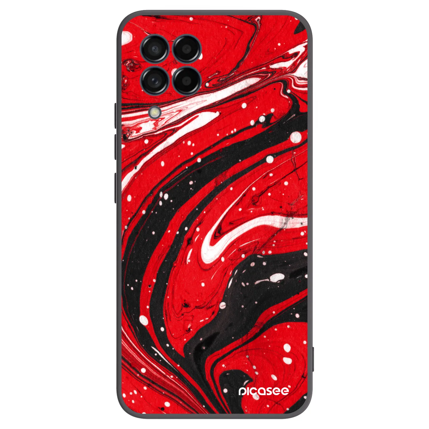 Picasee silikonový černý obal pro Samsung Galaxy M53 5G - Red black