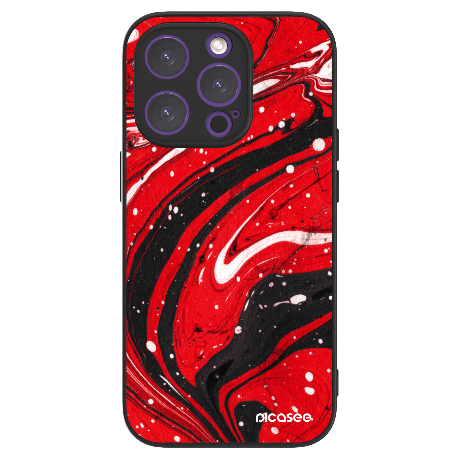 Picasee ULTIMATE CASE MagSafe pro Apple iPhone 14 Pro - Red black