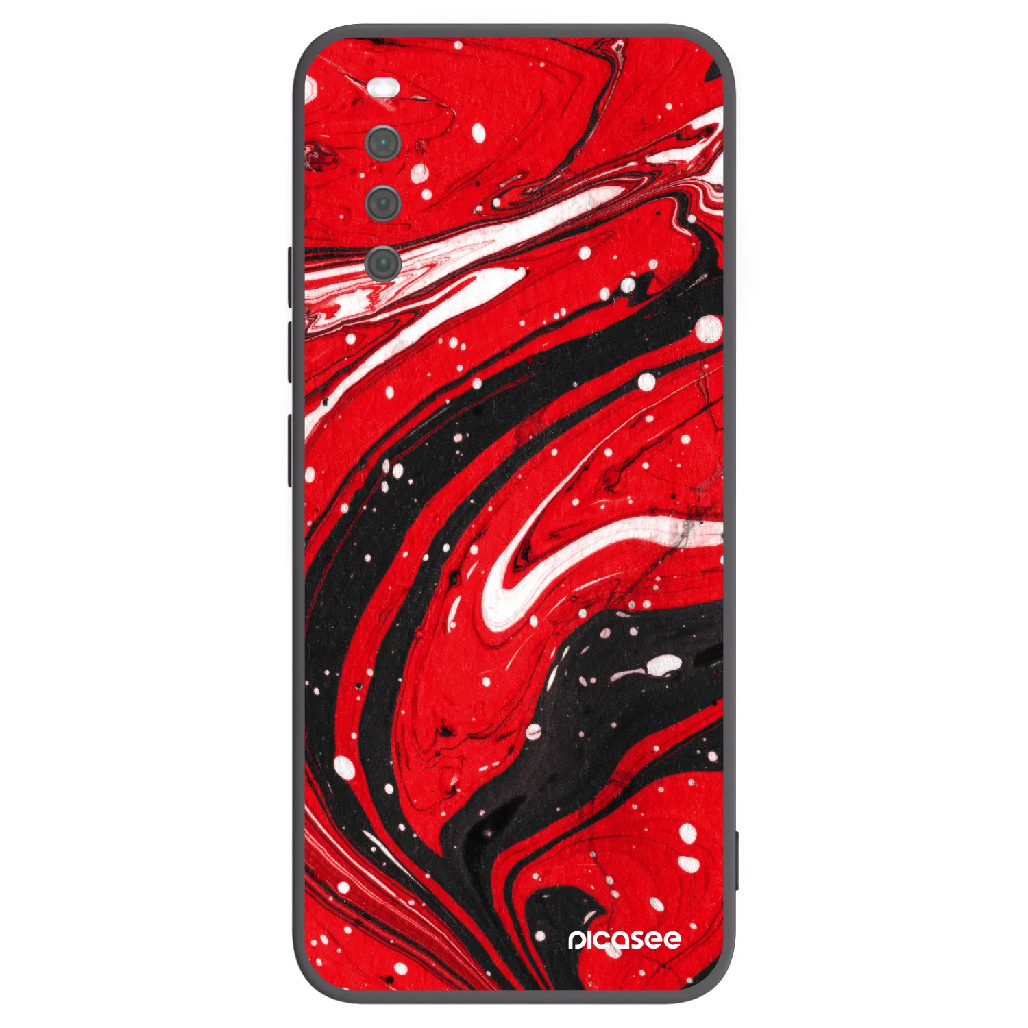 Picasee silikonový černý obal pro Sony Xperia 10 III - Red black