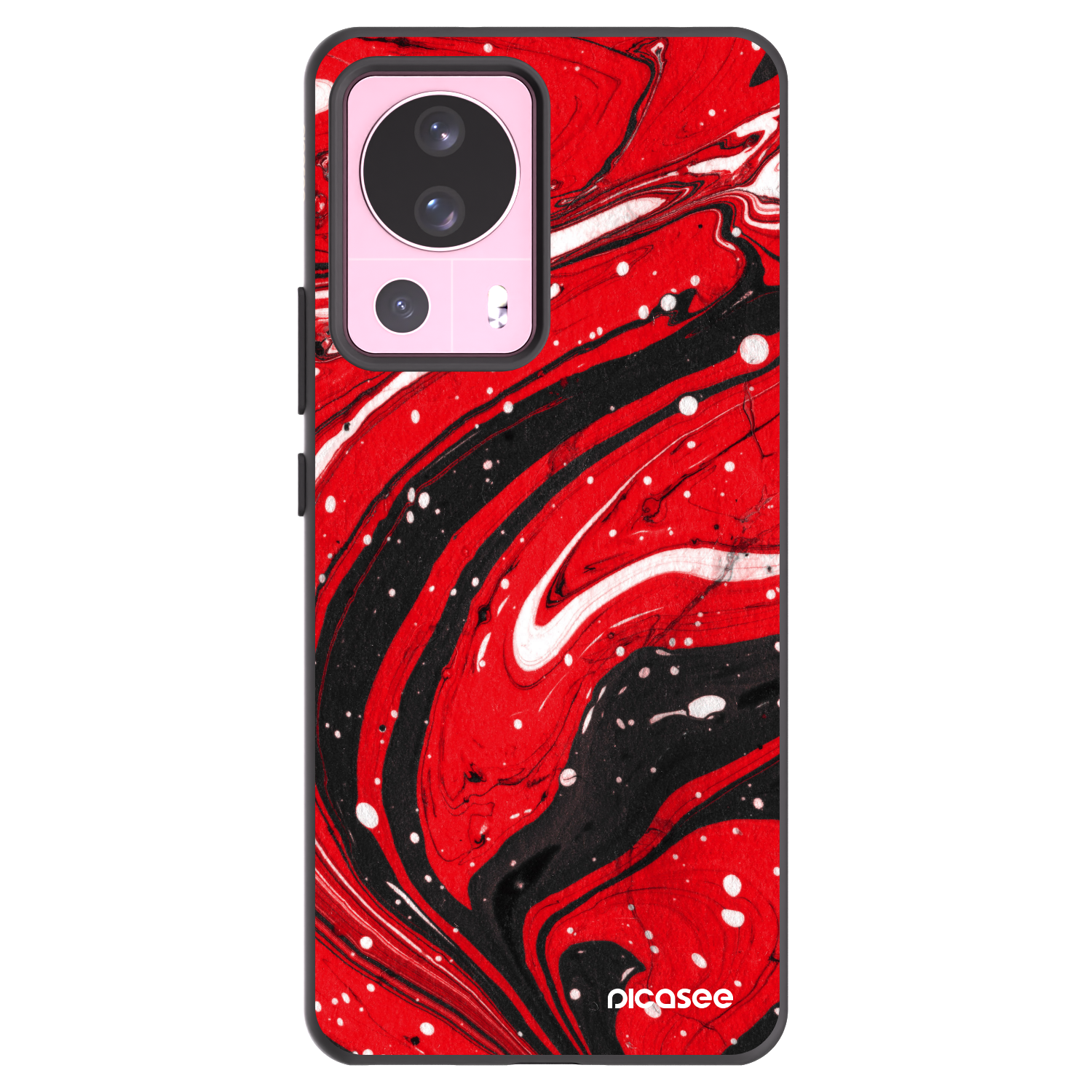 Picasee silikonový černý obal pro Xiaomi 13 Lite - Red black