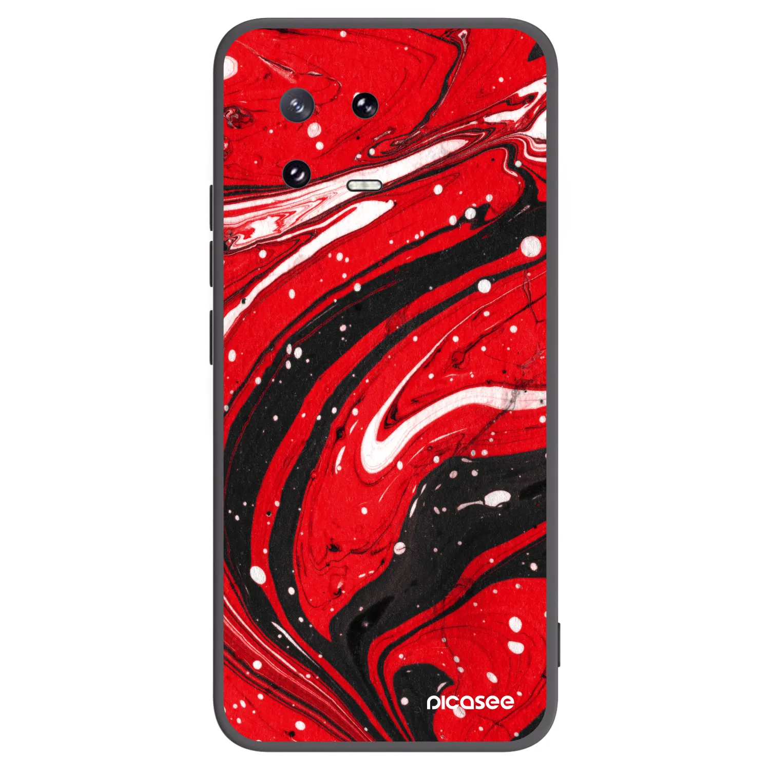 Picasee silikonový černý obal pro Xiaomi 13 Pro - Red black