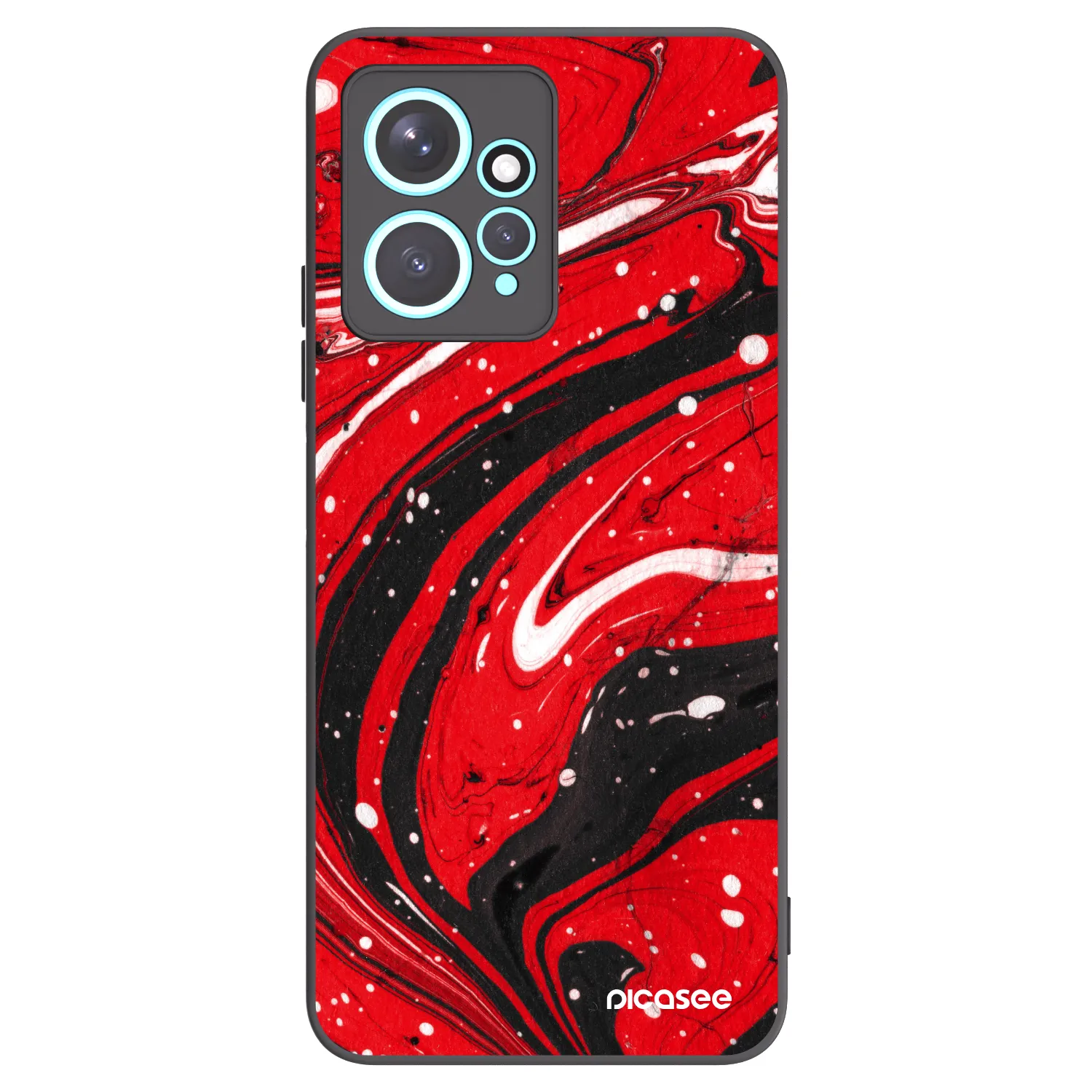 Picasee silikonový černý obal pro Xiaomi Redmi Note 12 4G - Red black