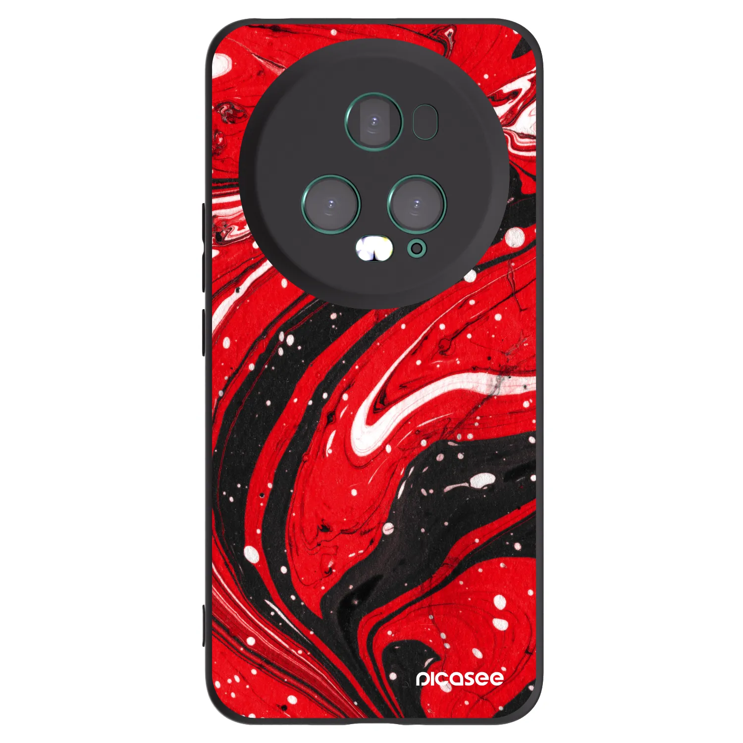 Picasee silikonový černý obal pro Honor Magic5 Pro - Red black