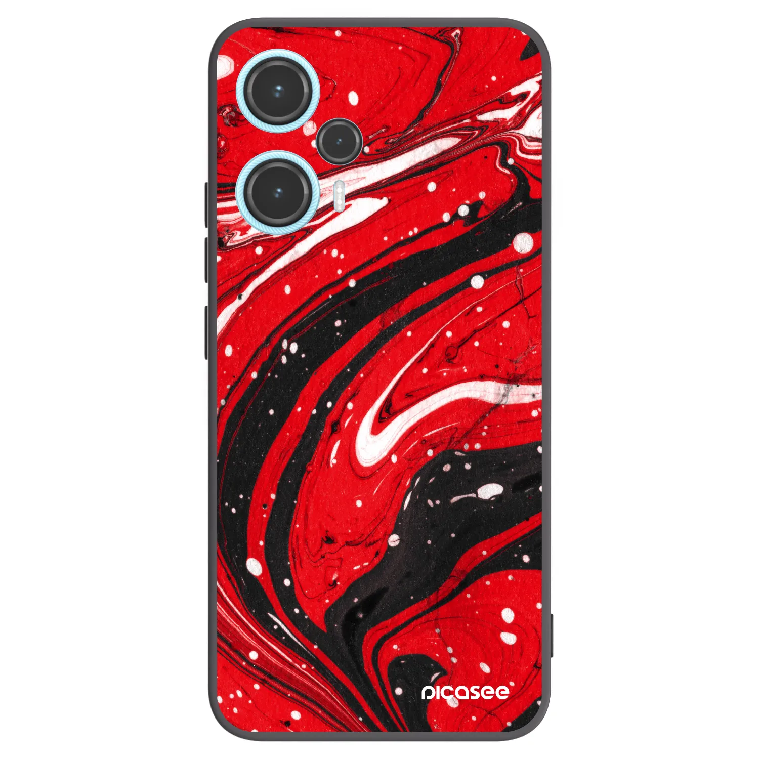 Picasee silikonový černý obal pro Xiaomi Poco F5 - Red black