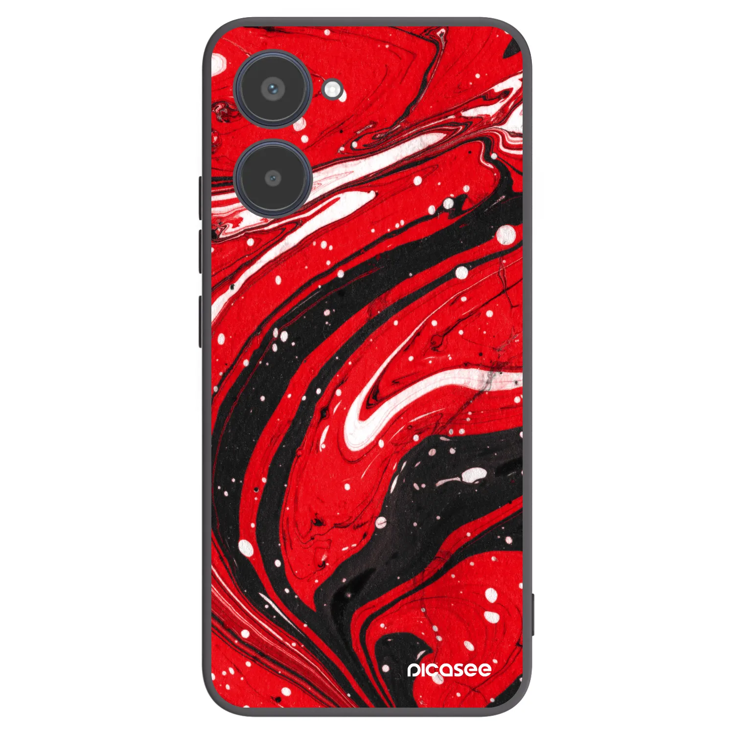 Picasee silikonový černý obal pro Realme 10 4G - Red black