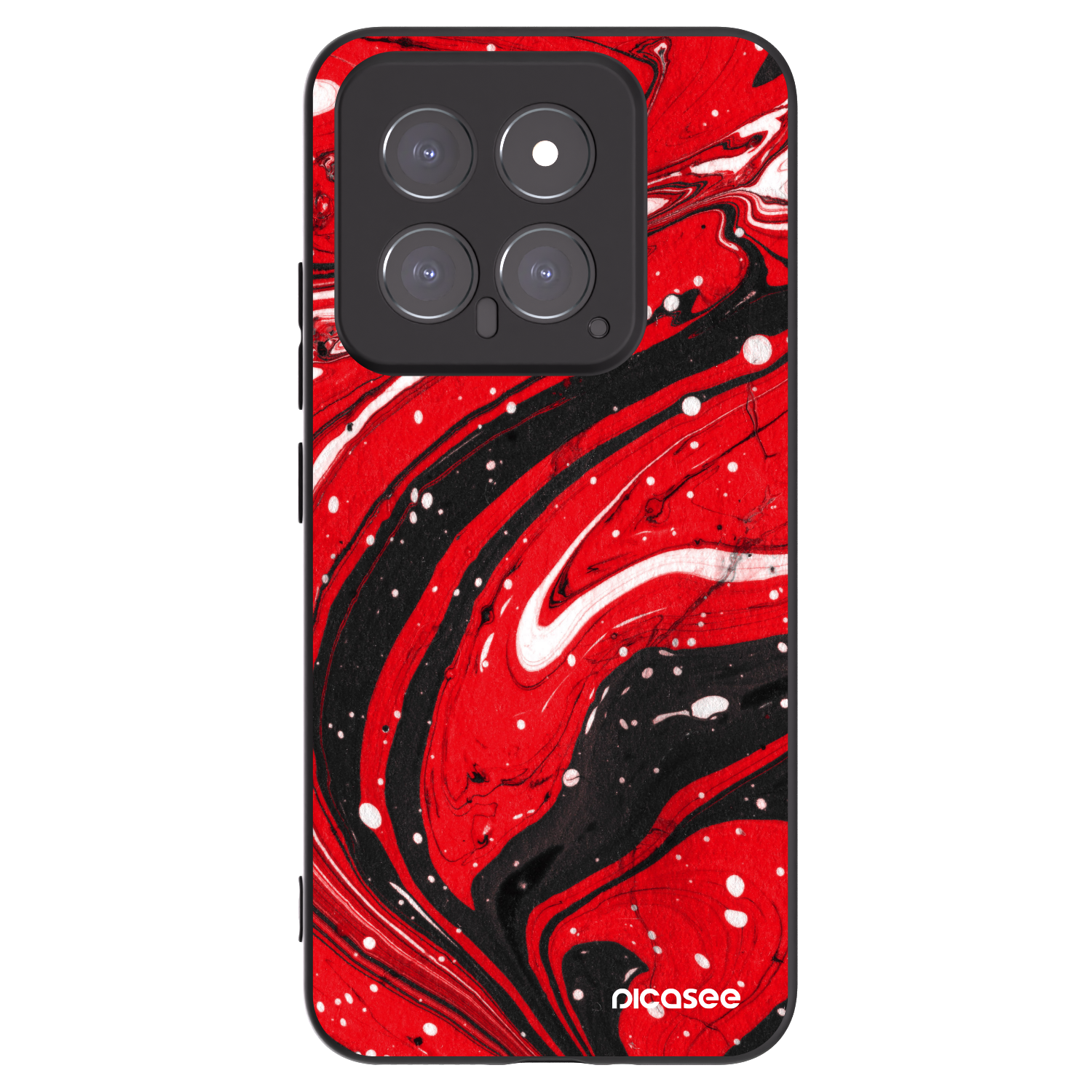 Picasee silikonový černý obal pro Xiaomi 14 - Red black